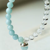 Sea of Stars Bracelet – Aquamarine & White Crystal - floysun