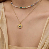 Secret Garden Colored Stone Beaded Necklace - Multi Stone - floysun