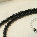 Shadow Lake Necklace – Black Onyx & Wood & Blue Calcite - floysun