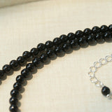 Shadow Lake Necklace – Black Onyx & Wood & Blue Calcite - floysun