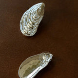 Shell - Inspired Textured Metal Earrings - floysun