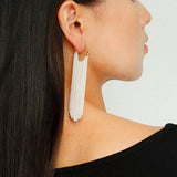 Shining Galaxy Waterfall Long Tassel Silver Earrings - floysun