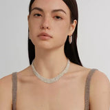 Shining Galaxy Waterfall Short Tassels Earrings - floysun