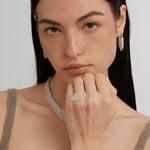 Shining Galaxy Waterfall Tassel Ring - floysun