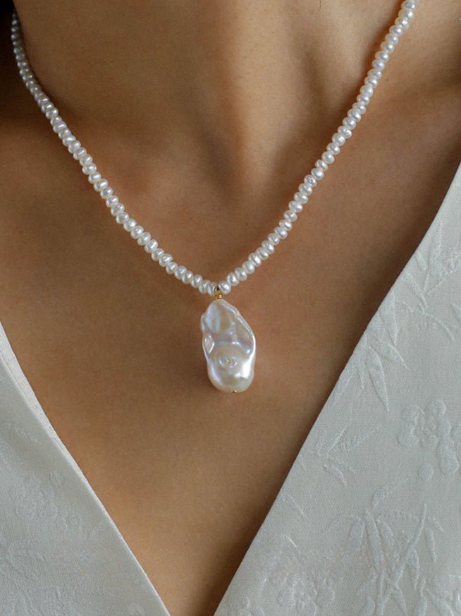 Simple Baroque Pearl Necklaces - floysun