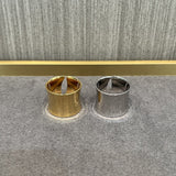 Simple Glossy Wide Open Ring - 18K Gold Vermeil - floysun