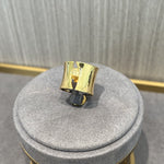 Simple Glossy Wide Open Ring - 18K Gold Vermeil - floysun