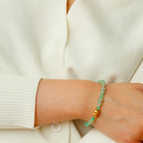 Simple Small Gourd Pendant Aventurine Beaded Bracelet - floysun