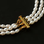 Simple Three - Layer Freshwater Pearl Necklace - floysun