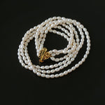 Simple Three - Layer Freshwater Pearl Necklace - floysun