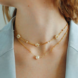 Single Pearl Chain Necklace Type B