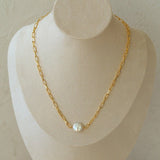 Single Pearl Chain Necklace Type F