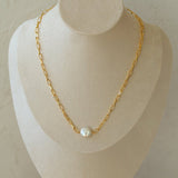 Single Pearl Chain Necklace Type F