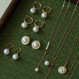 Single Round Pearl Pendant Necklace - floysun