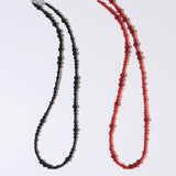 Size Gradual Change Red Agate Black Agate Short Necklace - floysun