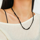 Size Gradual Change Red Agate Black Agate Short Necklace - floysun