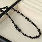 Size Gradual Change Red Agate Black Agate Short Necklace - floysun