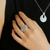 Snowflake Sterling Silver Ring - floysun