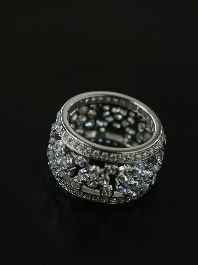 Snowflake Sterling Silver Ring - floysun