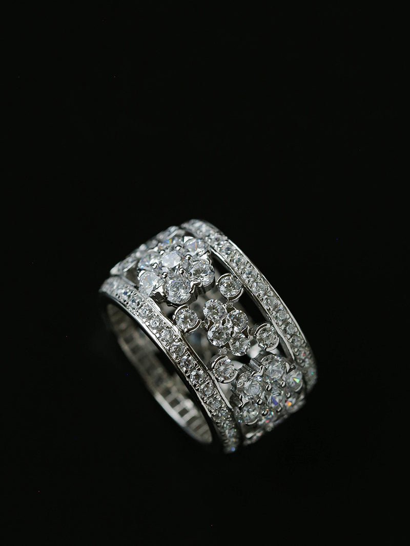 Snowflake Sterling Silver Ring - floysun