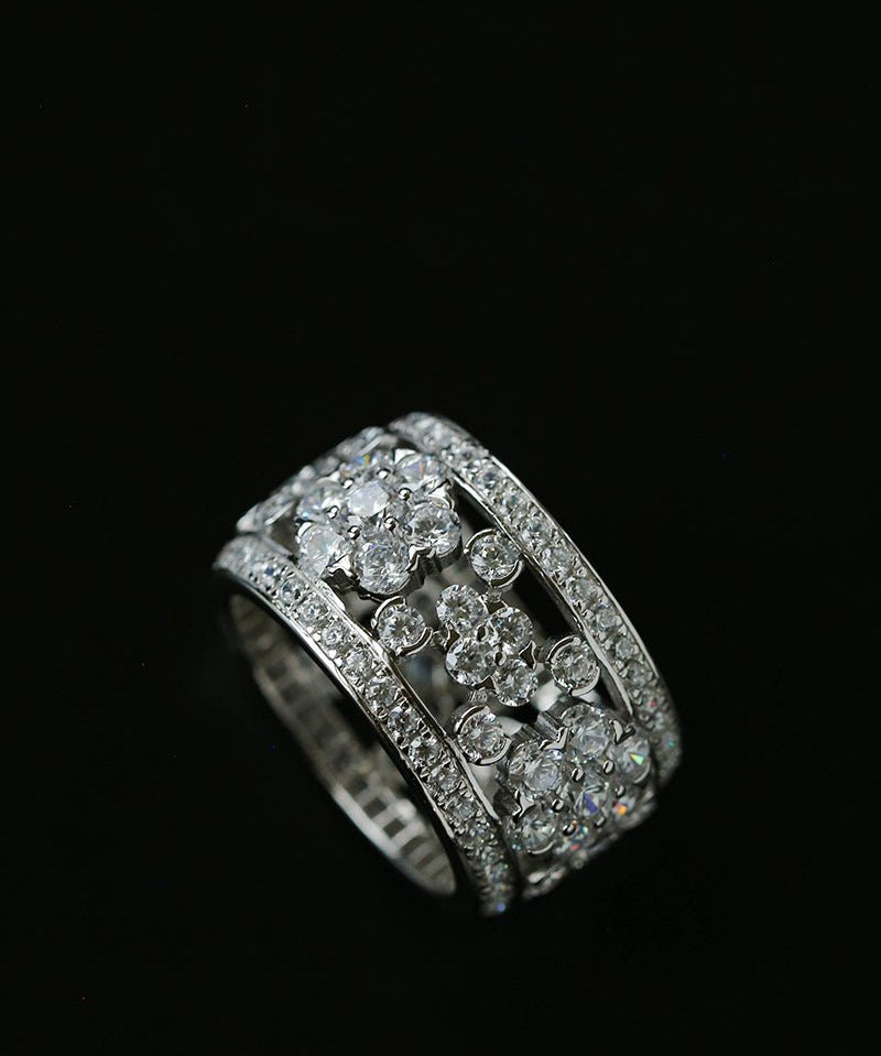 Snowflake Sterling Silver Ring - floysun