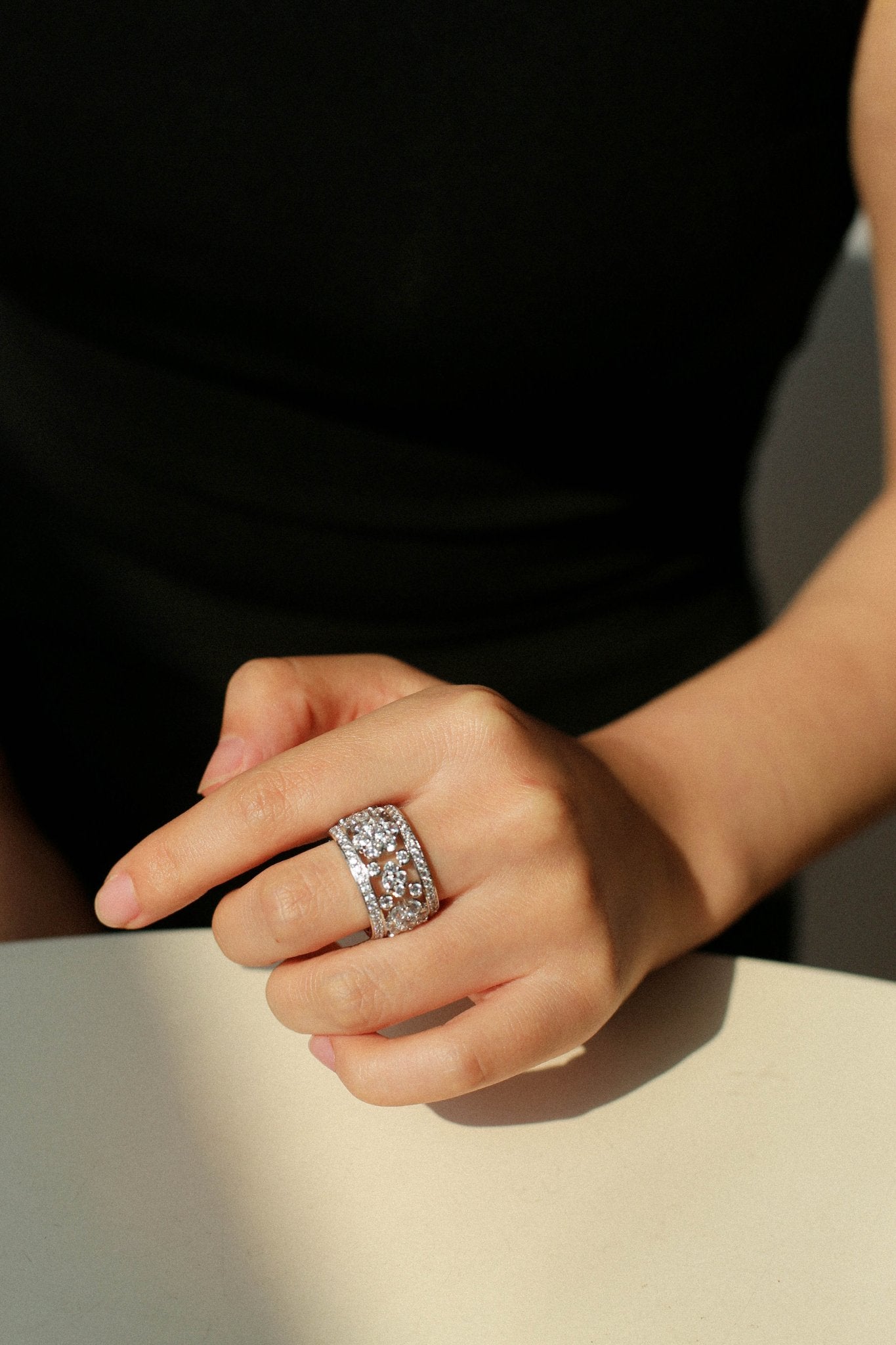 Snowflake Sterling Silver Ring - floysun