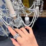 Snowflake Sterling Silver Ring - floysun