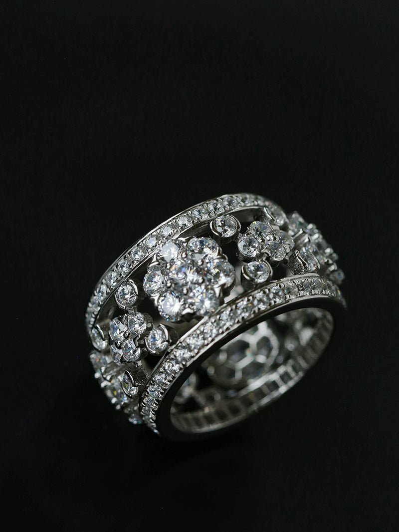Snowflake Sterling Silver Ring - floysun