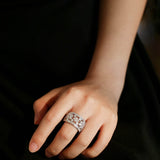 Snowflake Sterling Silver Ring - floysun