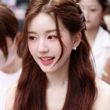 Sparkling X - Shaped Pearl Stud Earrings - floysun