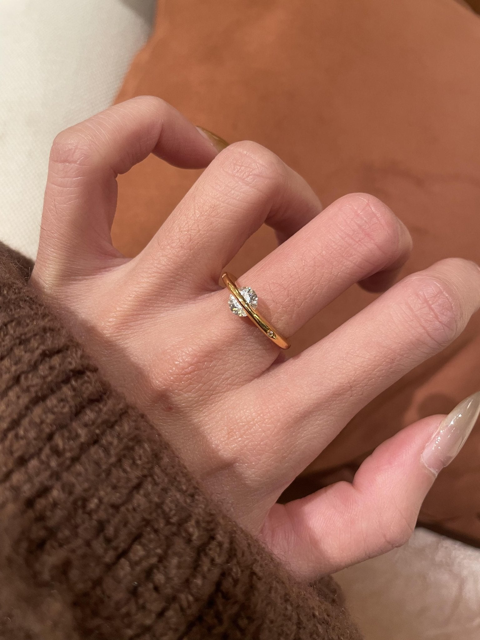Spinning Star UFO Ring – 1ct Lab Diamond Brilliance - floysun