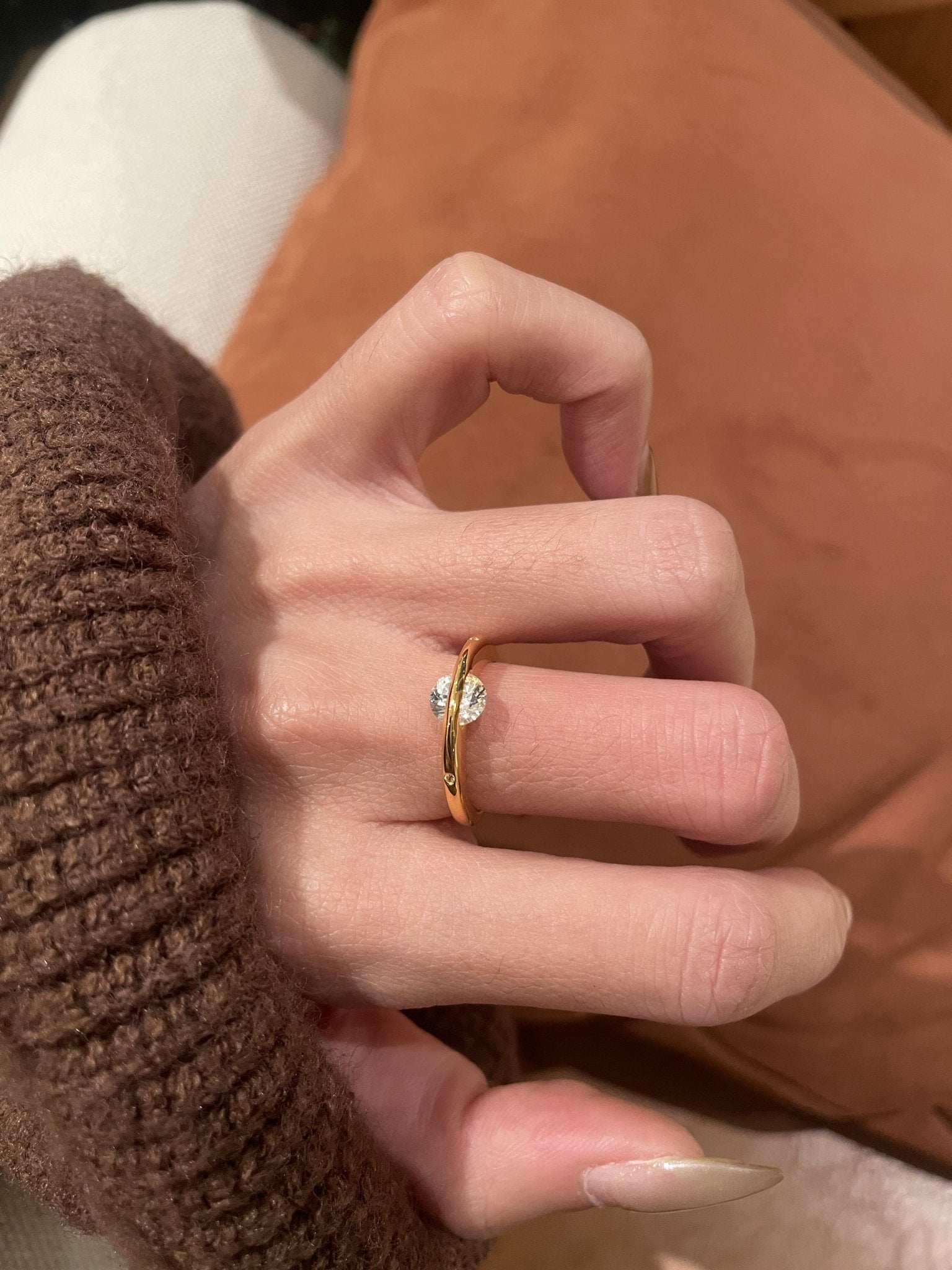 Spinning Star UFO Ring – 1ct Lab Diamond Brilliance - floysun