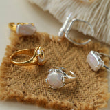 Stackable Long Baroque Pipa Pearl Ring - floysun