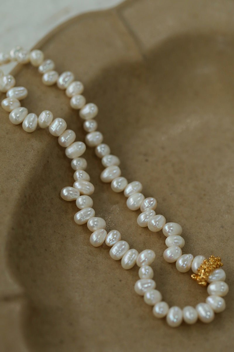 Staggered Pearl Clavicle Necklace - floysun