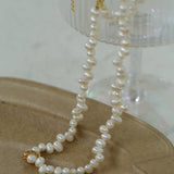 Staggered Pearl Clavicle Necklace - floysun