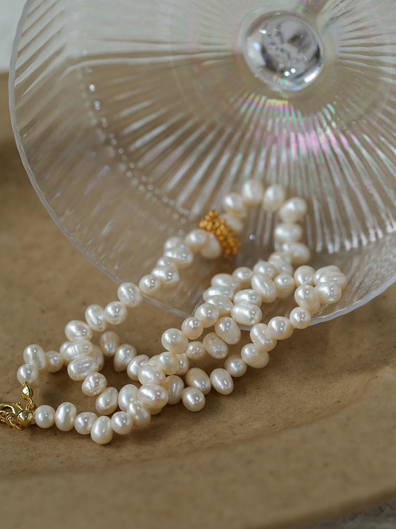 Staggered Pearl Clavicle Necklace - floysun