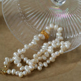 Staggered Pearl Clavicle Necklace - floysun