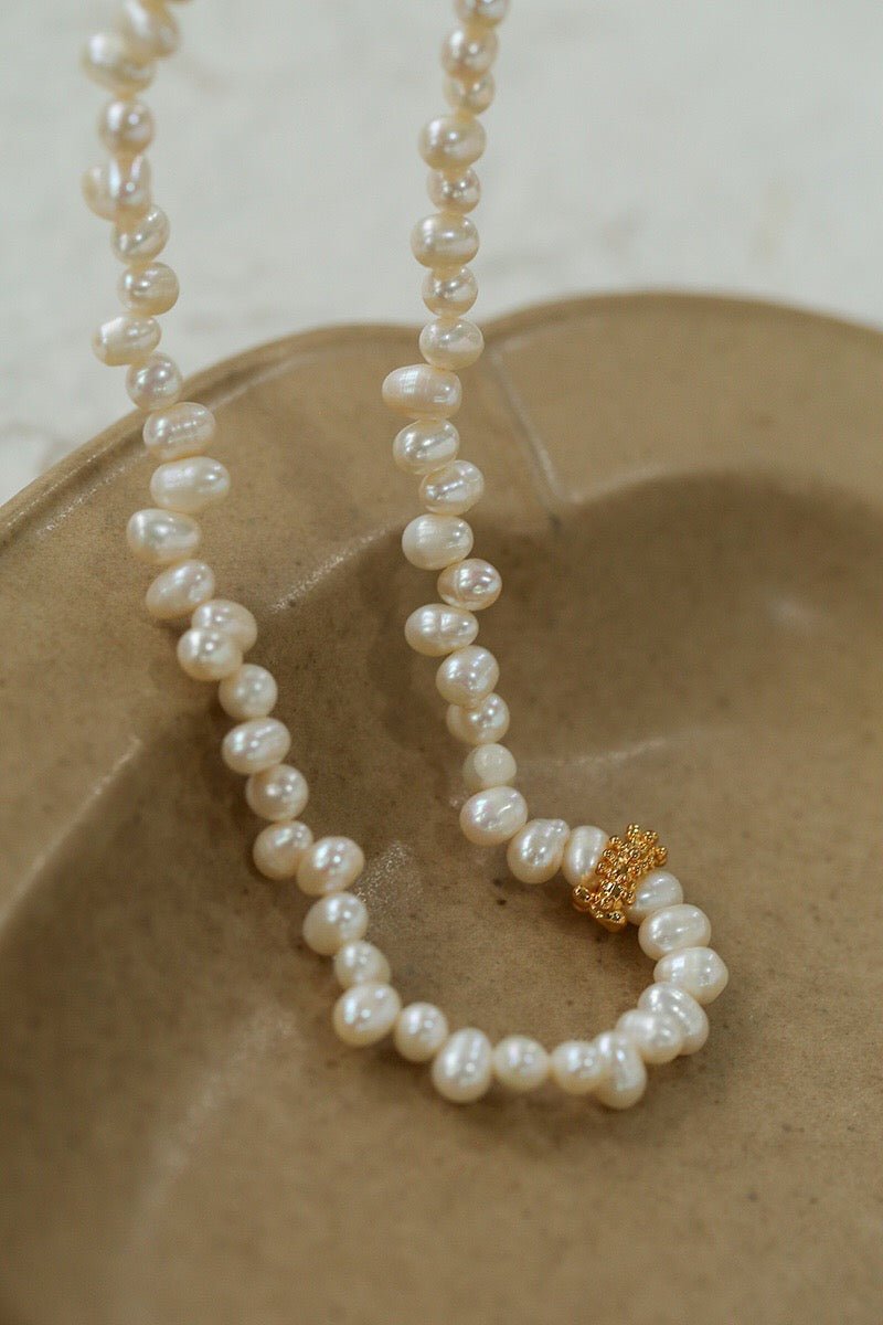 Staggered Pearl Clavicle Necklace - floysun