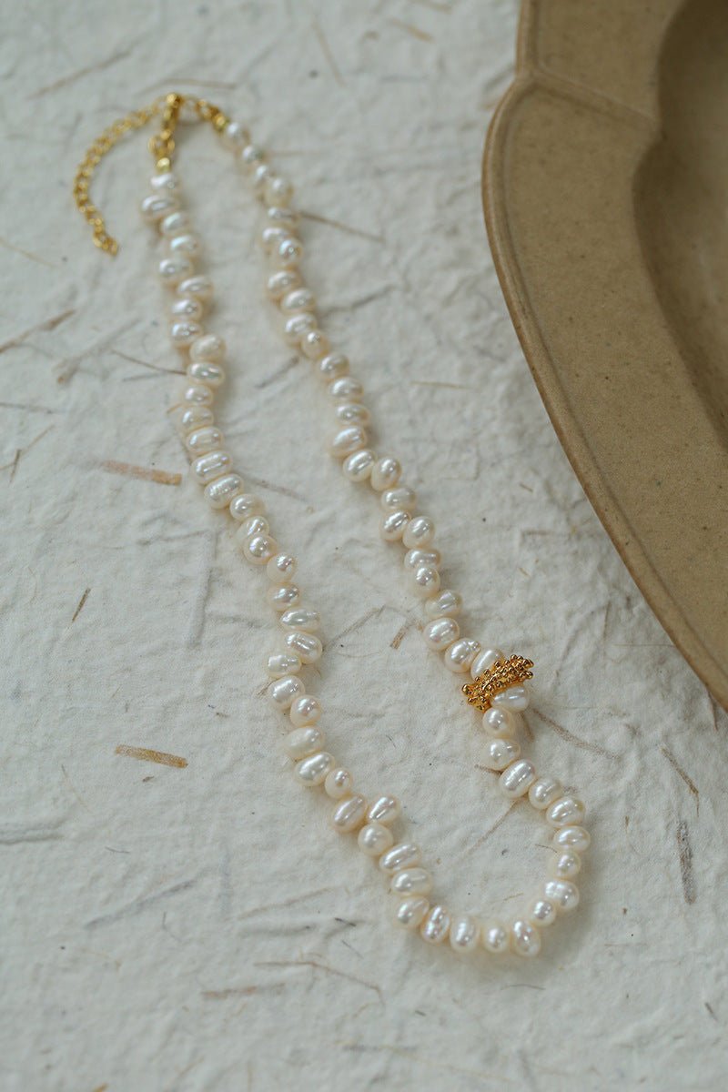 Staggered Pearl Clavicle Necklace - floysun