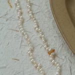 Staggered Pearl Clavicle Necklace - floysun