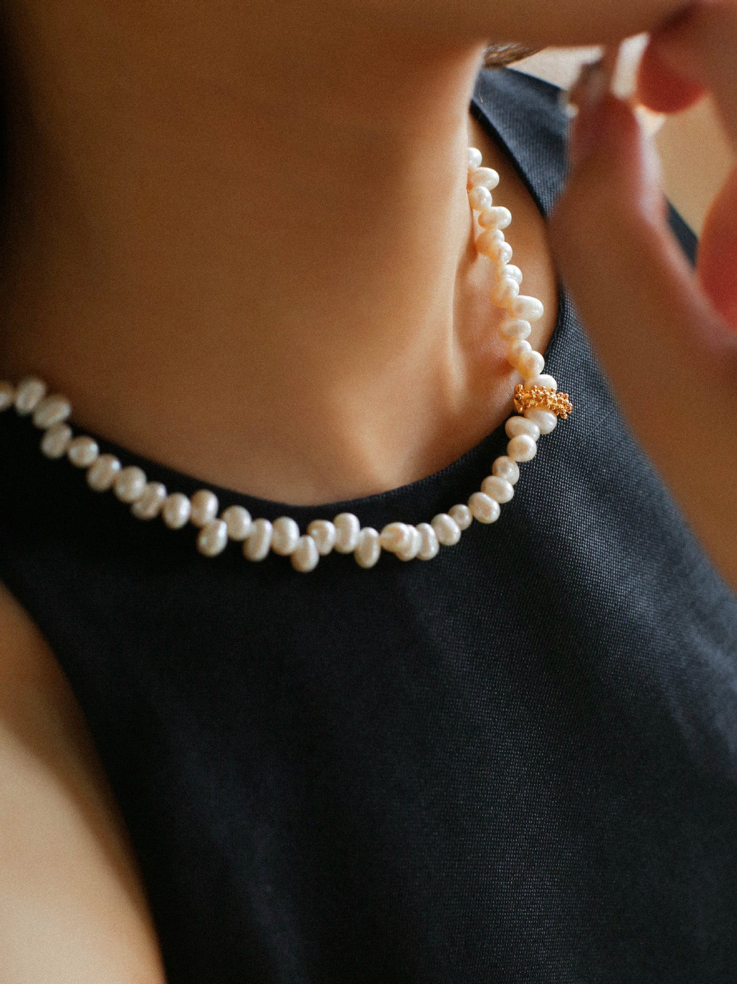 Staggered Pearl Clavicle Necklace - floysun