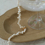 Staggered Pearl Clavicle Necklace - floysun