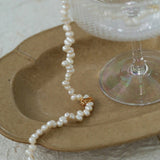 Staggered Pearl Clavicle Necklace - floysun