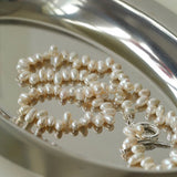 Staggered Pearl OT Buckle Necklace - floysun