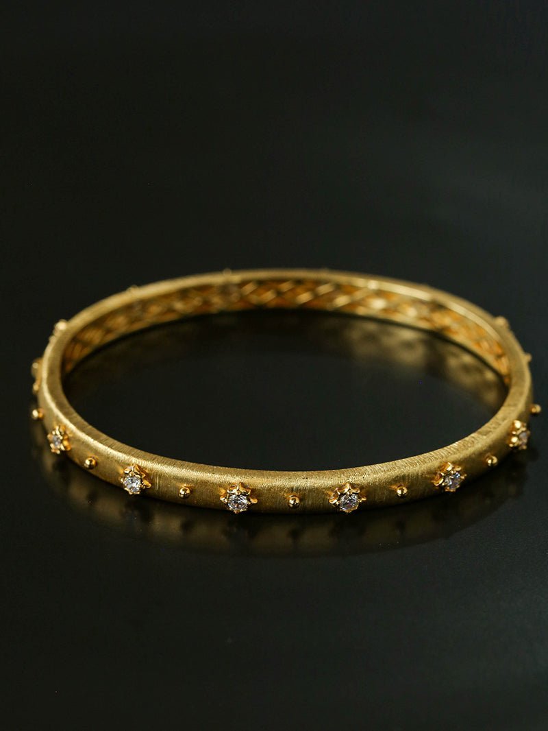 Star - Embellished Narrow Cuff Bracelet - floysun
