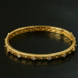 Star - Embellished Narrow Cuff Bracelet - floysun