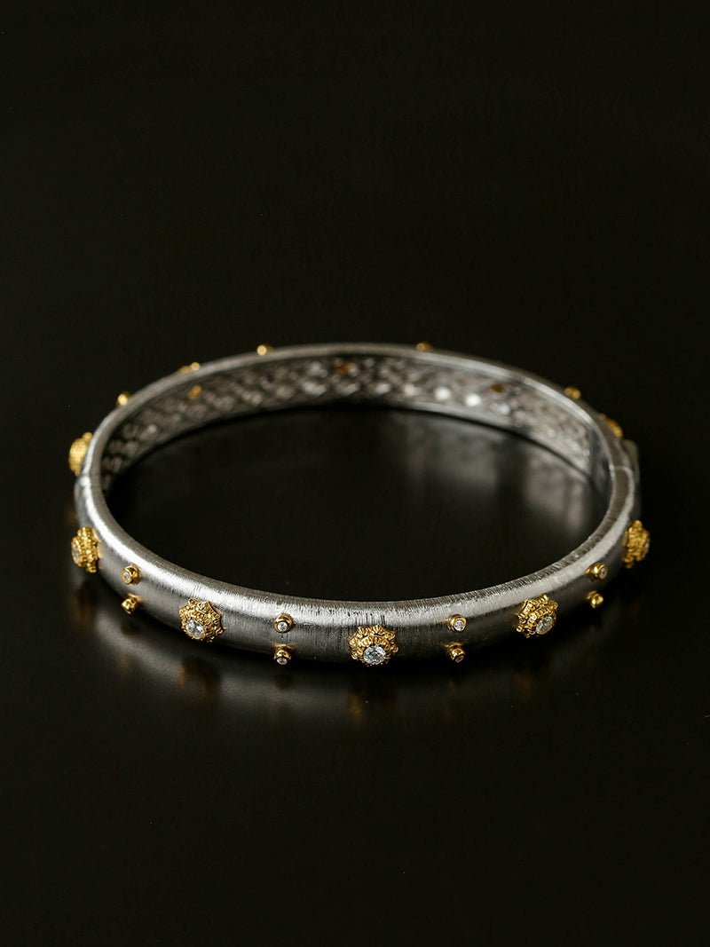 Star - Embellished Narrow Cuff Bracelet - floysun