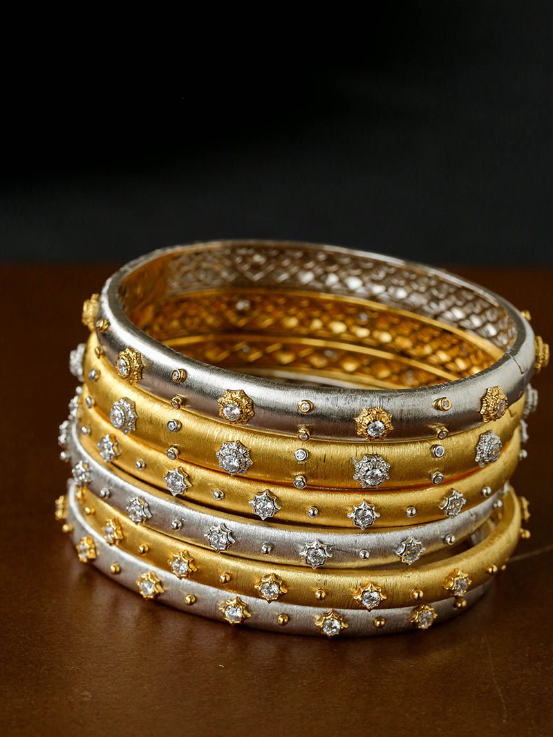 Star - Embellished Narrow Cuff Bracelet - floysun