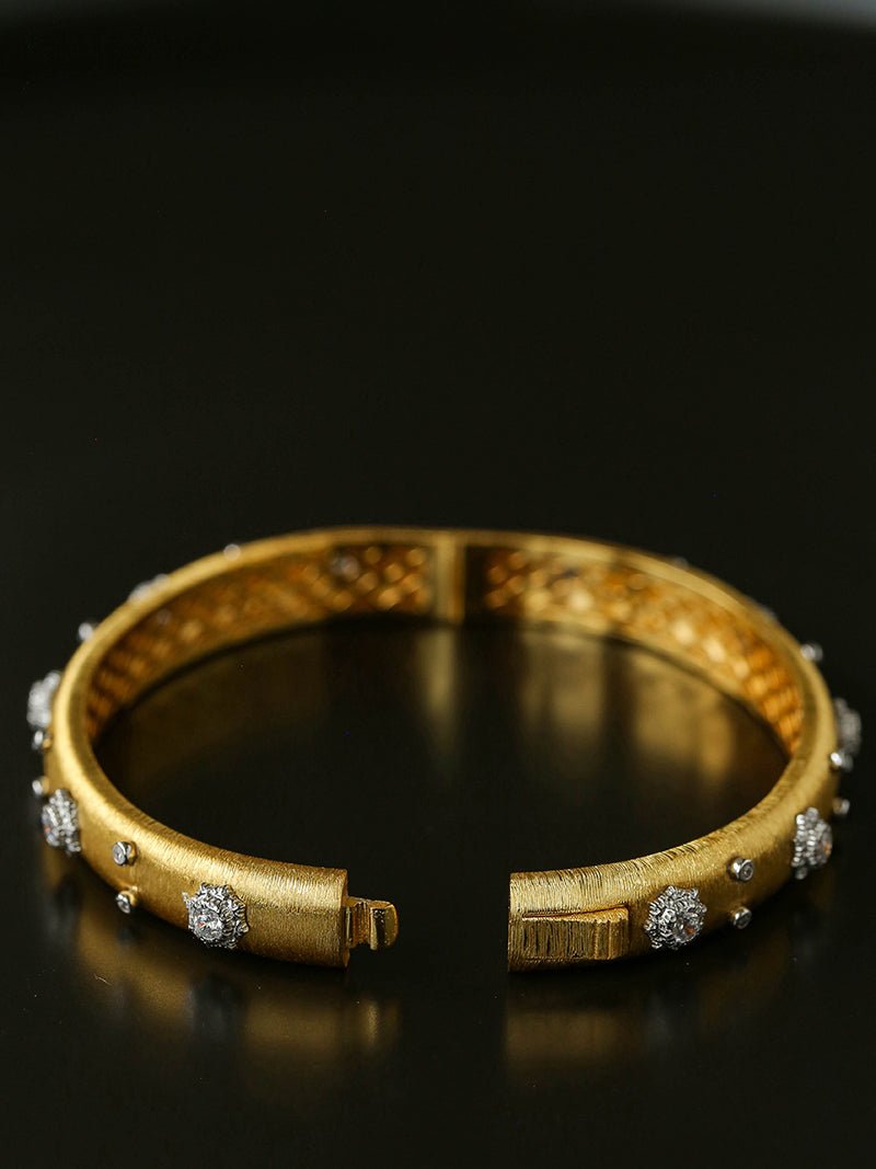 Star - Embellished Narrow Cuff Bracelet - floysun