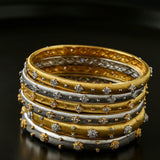 Star - Embellished Narrow Cuff Bracelet - floysun